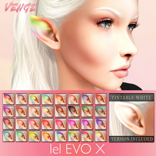 Second Life Marketplace VENGE LeLutka EvoX 'Ear Blushing'